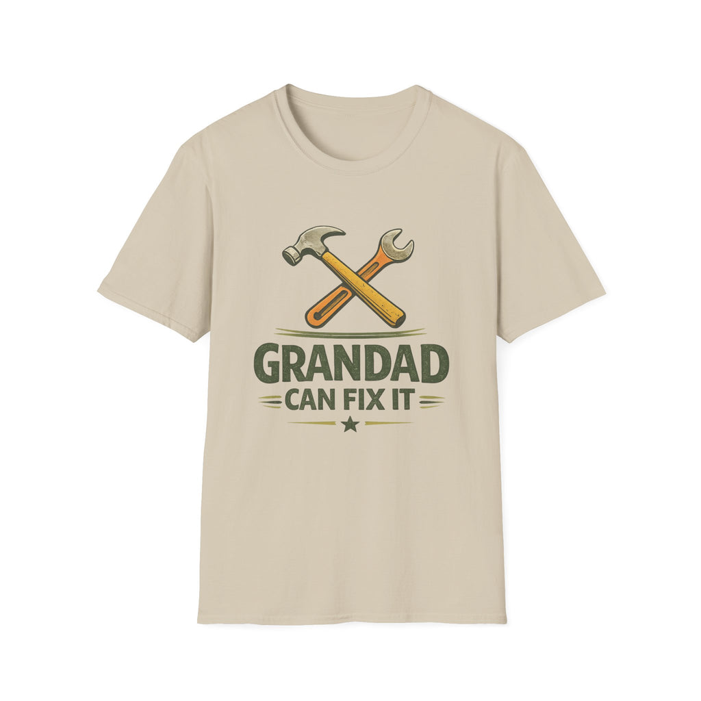 Grandad Can Fix It T-Shirt — Vintage Tools Fathers Day Gift