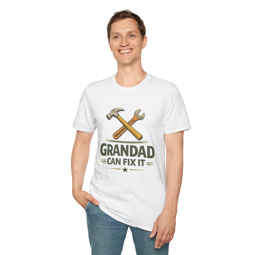Grandad Can Fix It T-Shirt — Vintage Tools Fathers Day Gift