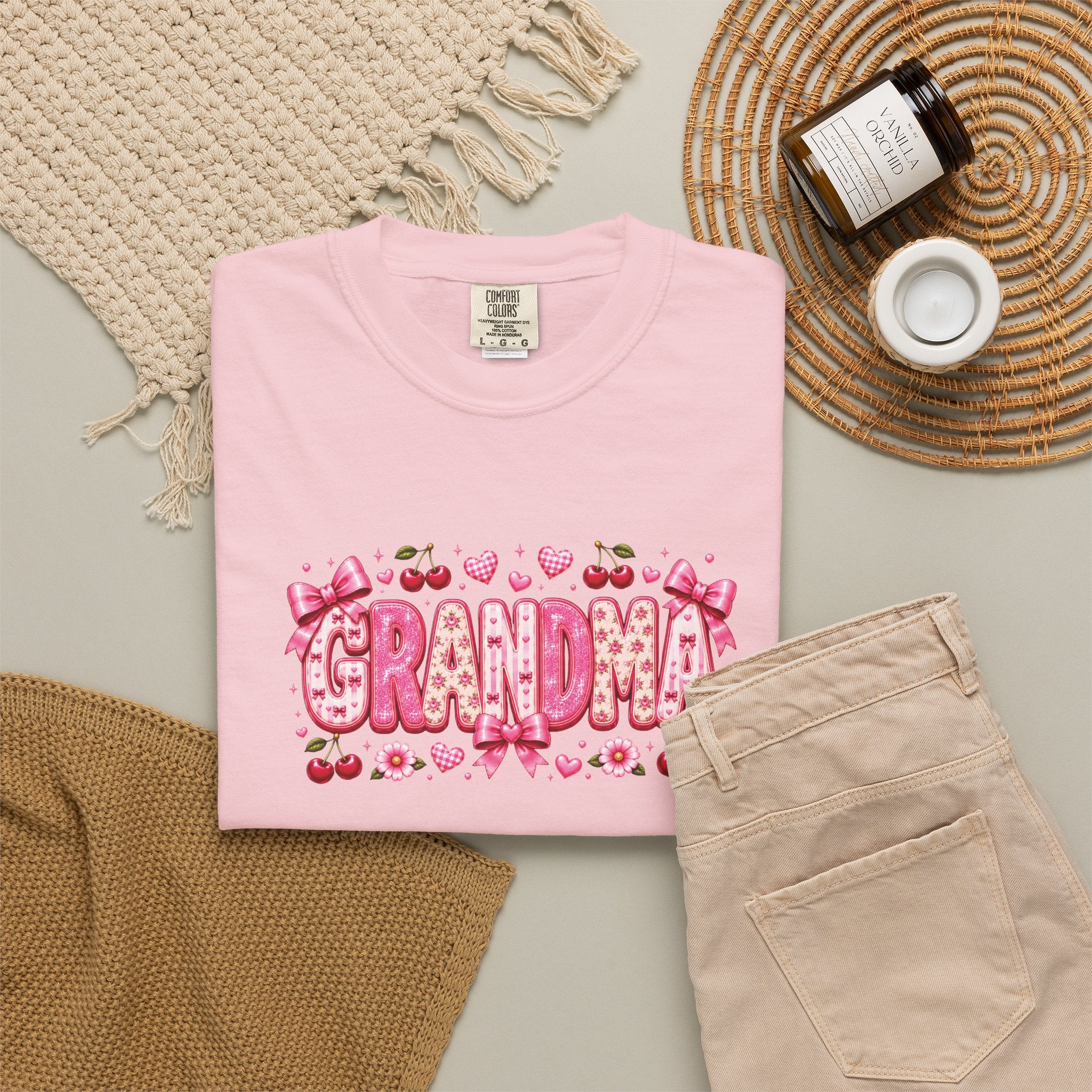 GRANDMA Floral Heart T-Shirt