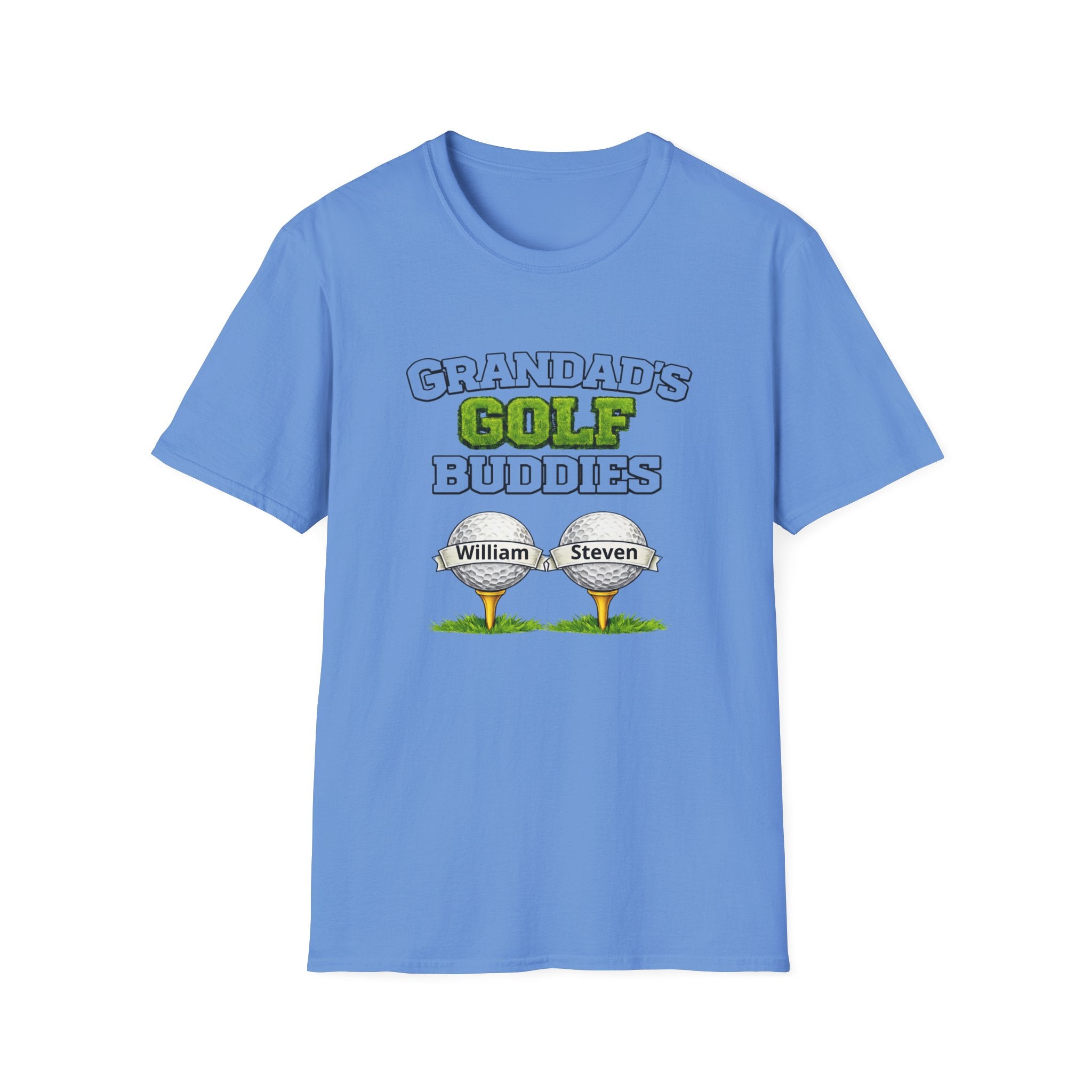 Grandad's Golf Buddies T-Shirt — Personalized Names Golf Tee