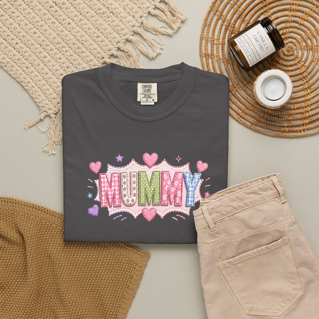 Mummy Heart Graphic T-Shirt — Cute Pastel ‘MUMMY’ Design, Mother’s Day Gift