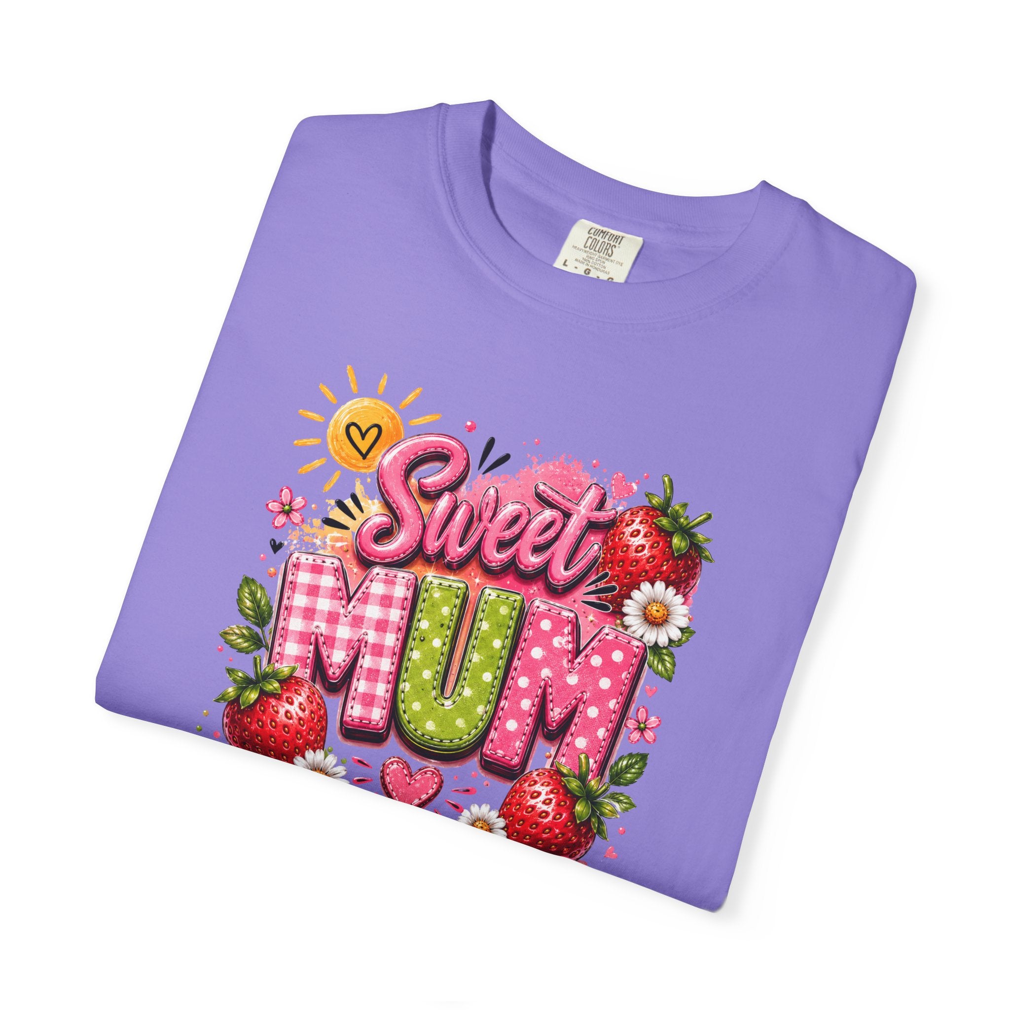 Sweet Mum T-Shirt — Floral Strawberry Mother's Day Tee