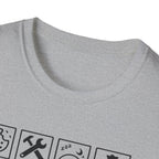 Grandpa Warning T-Shirt — "Spoils Grandkids & Hands Out Biscuits" Funny Grandpa Gift
