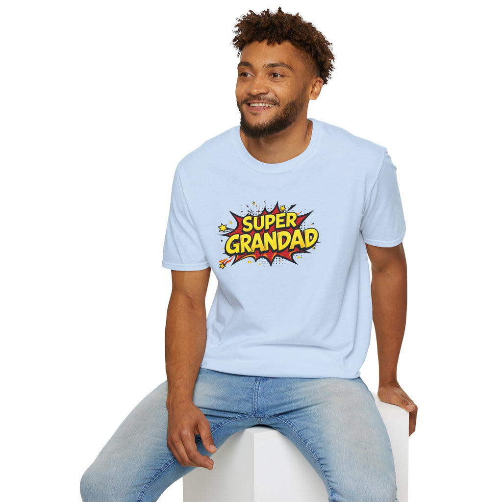 Super Grandad Comic-Style T-Shirt — Father’s Day Gift for Grandpa