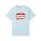 Hello My Name Is Grandmother T-Shirt - Retro Name Badge Tee for Moms & Grandmas