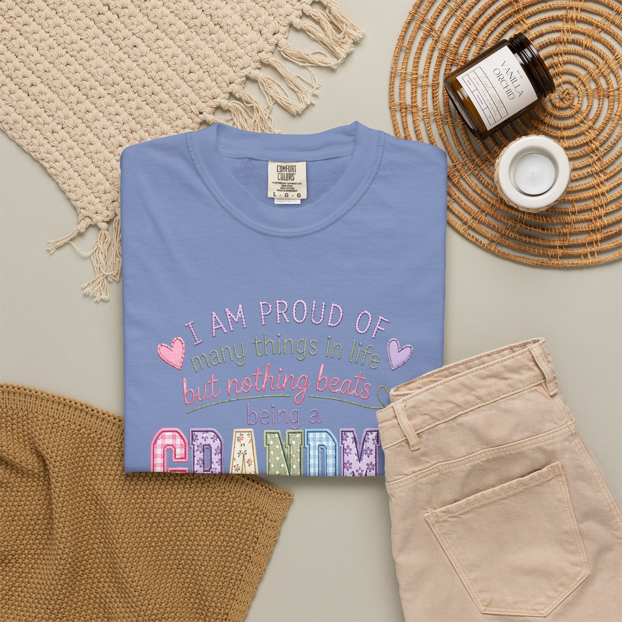 Grandma Pride T-Shirt – "I Am Proud of Many Things in Life but Nothing Beats Being a Grandma"