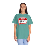 Hello My Name Is Gran T-Shirt – Funny Name Badge Tee for Grandmothers