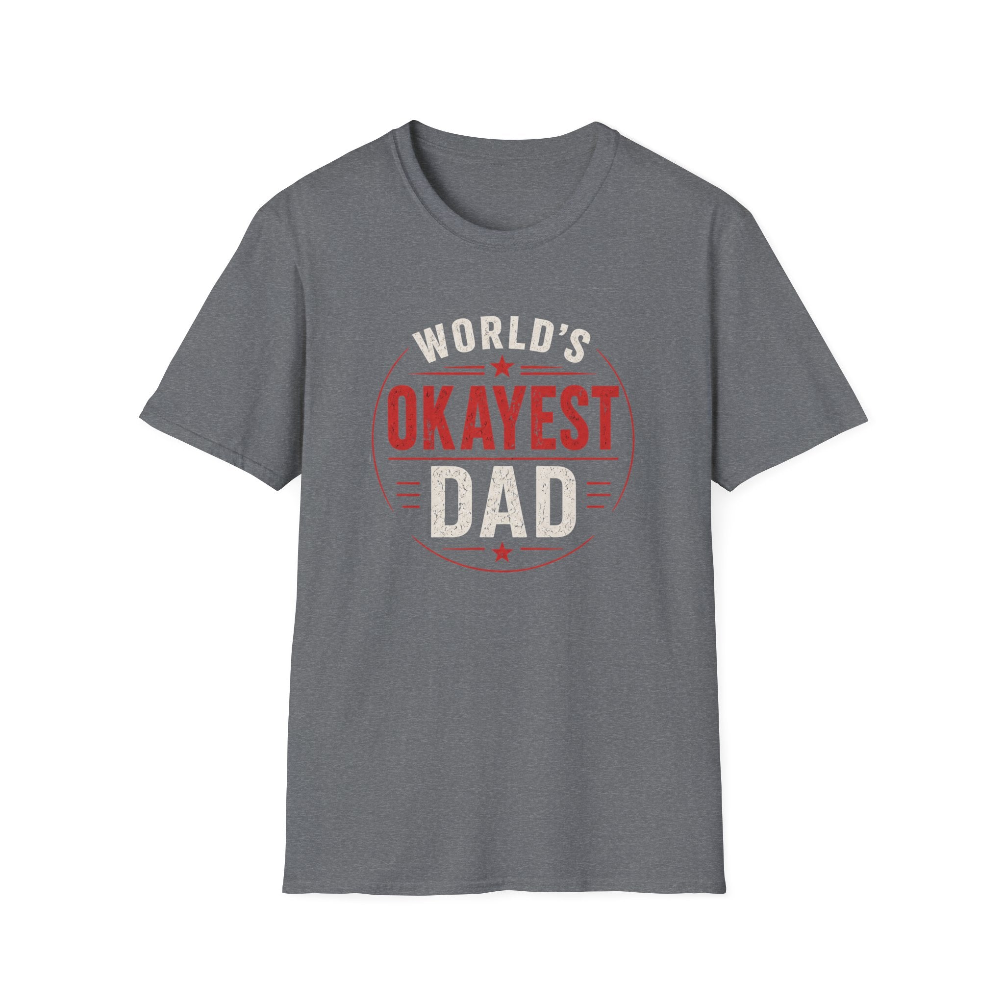 Funny "World's Okayest Dad" T-Shirt – Humorous Father's Day Gift