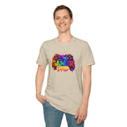 Gamer Dad Colourful Controller Design T-Shirt