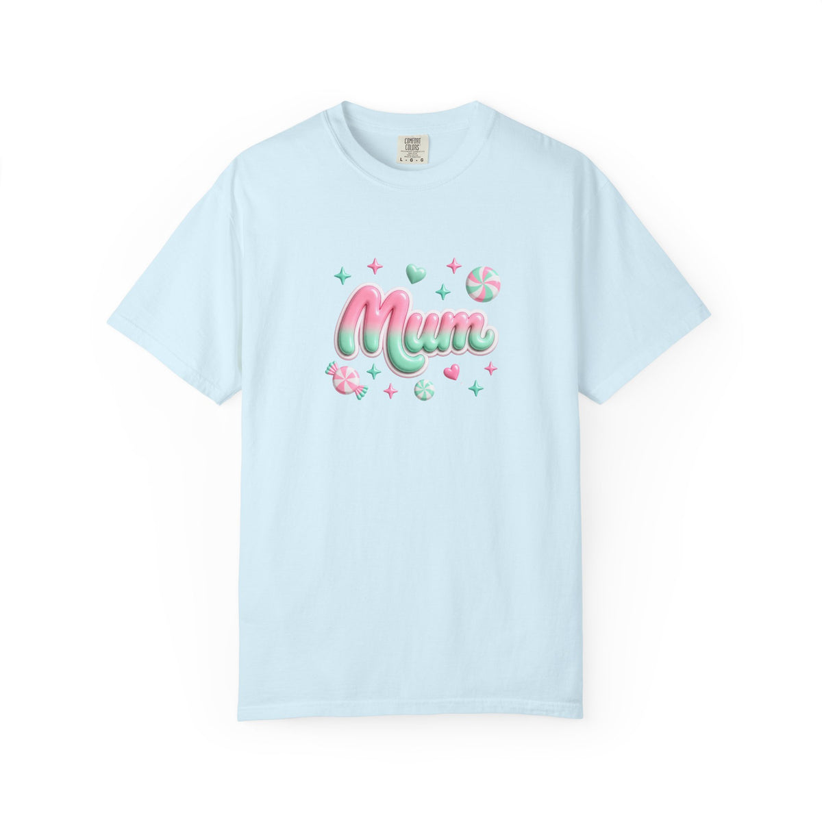 Mum Pastel Candy Script T-Shirt