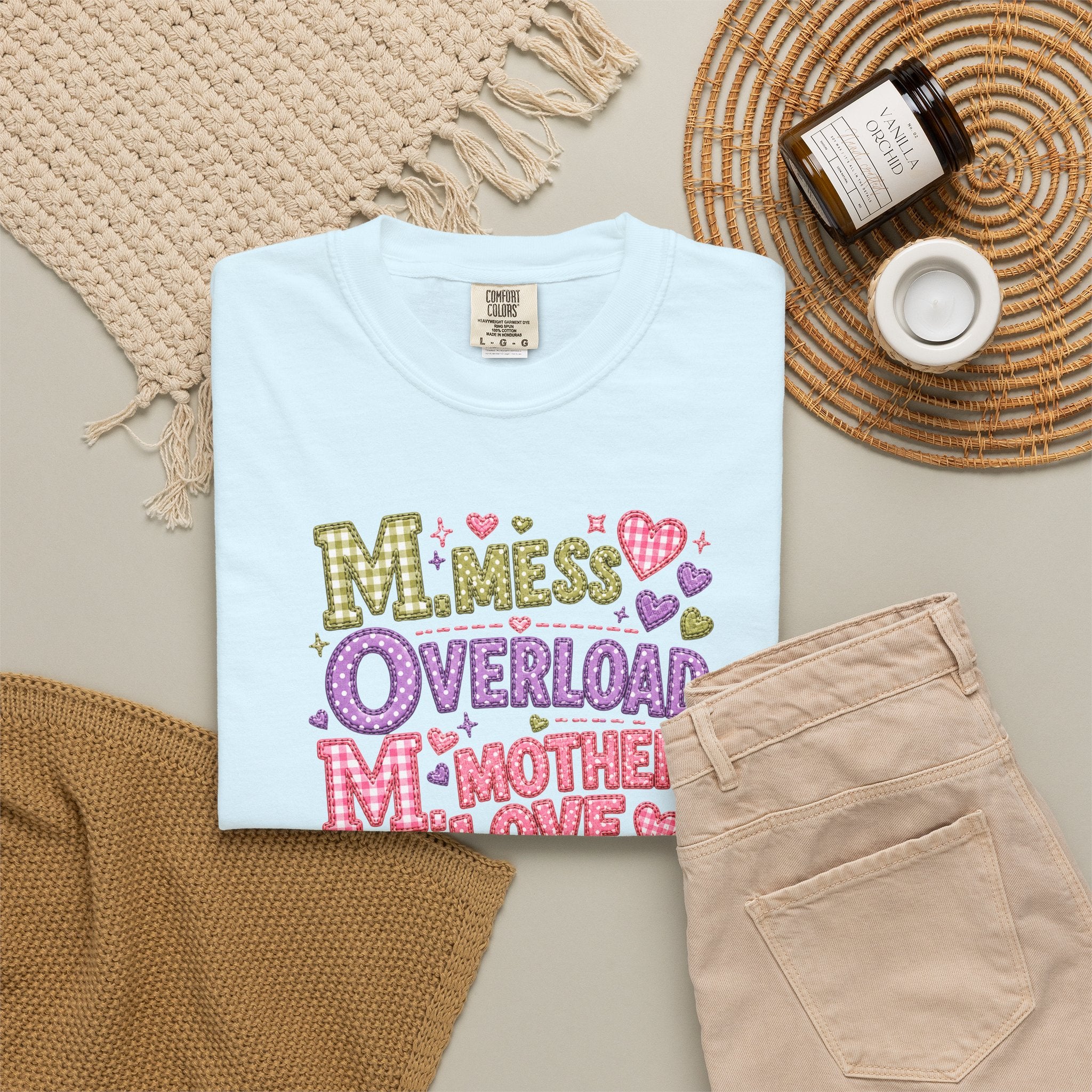 Mom Overload T-Shirt — Cute 'Mess Overload Mother Love' Mother's Day Tee