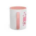 Pink Floral "You had me at MOMMY" Accent Coffee Mug — Cute Butterfly Tea & Coffee Cup (11/15oz)