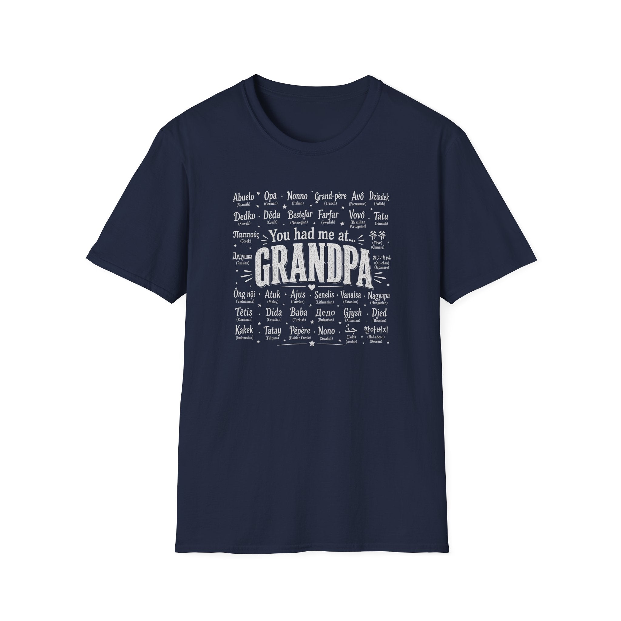 You Had Me at Grandpa T-Shirt — Retro Family Name Gift for Grandfathers