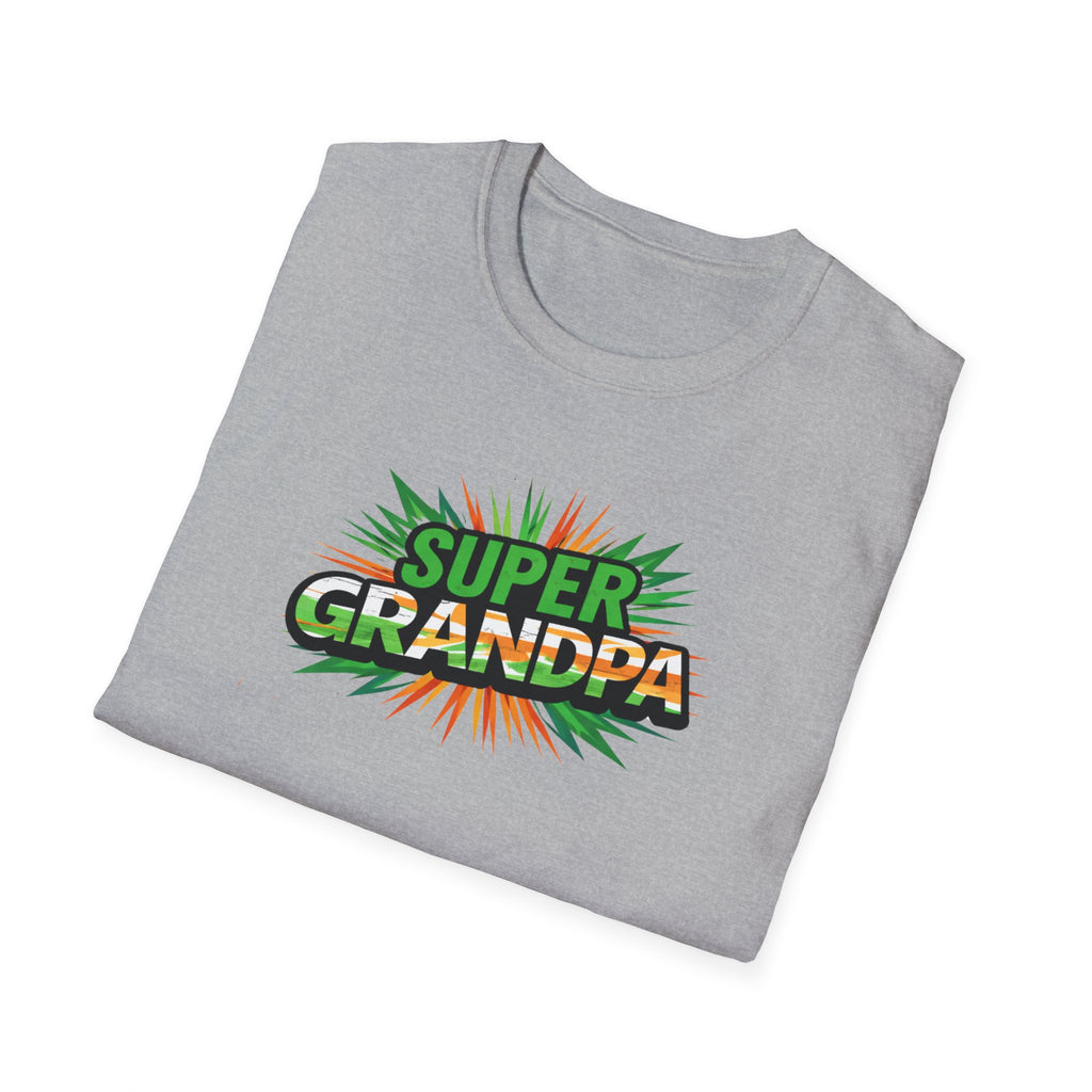 Super Grandpa Ireland Flag/Irish themed T-Shirt — Retro Comic Father's Day Gift