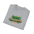 Super Grandpa Ireland Flag/Irish themed T-Shirt — Retro Comic Father's Day Gift