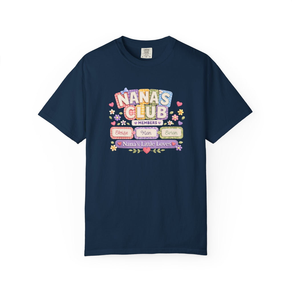 Nana's Club T-Shirt — 'Nana's Little Loves' Cute Floral Grandma Tee