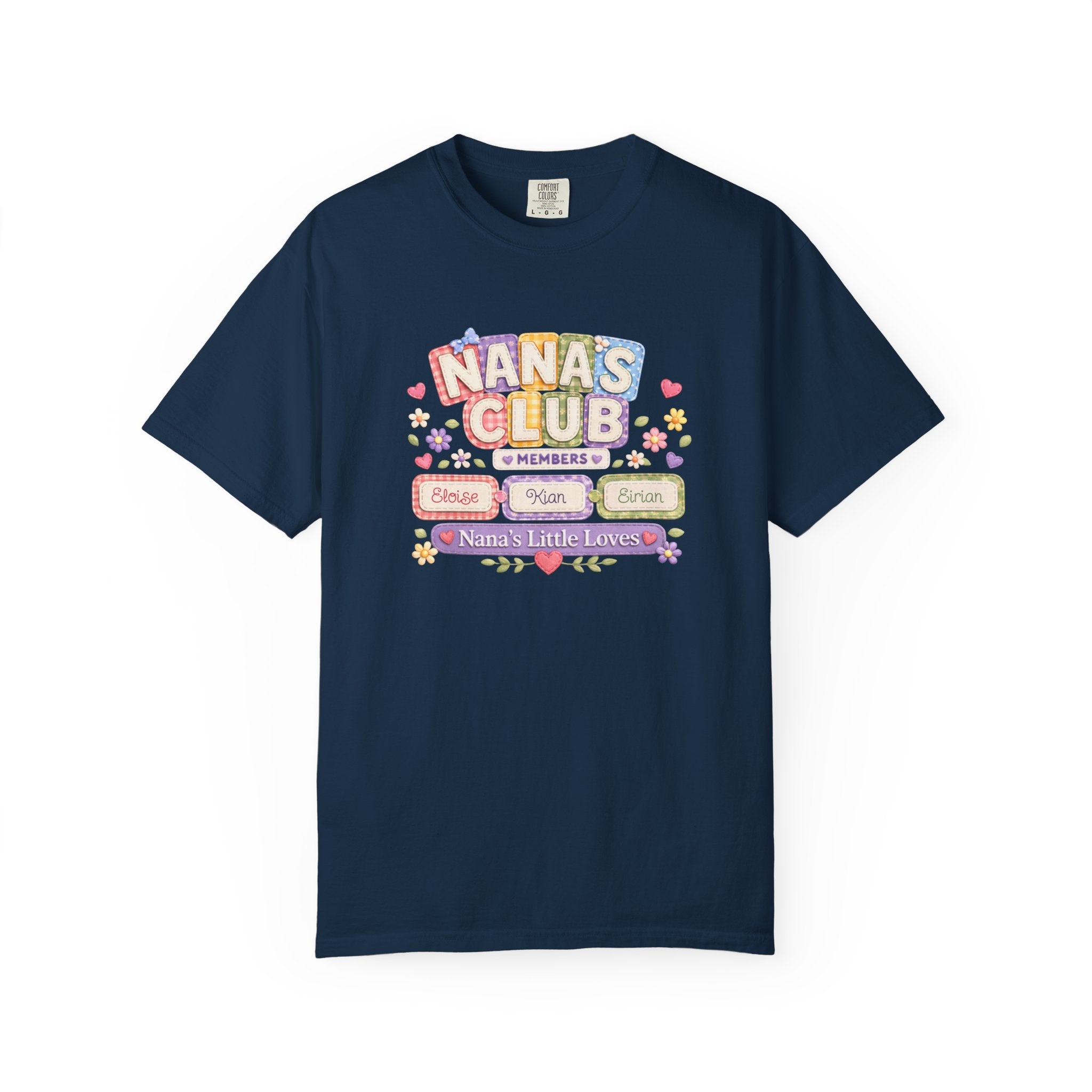 Nana's Club T-Shirt — 'Nana's Little Loves' Cute Floral Grandma Tee