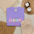 Grandma T-Shirt - "Becoming a Grandma Means My Heart Grows Bigger" - Cute Pastel New Grandma Gift