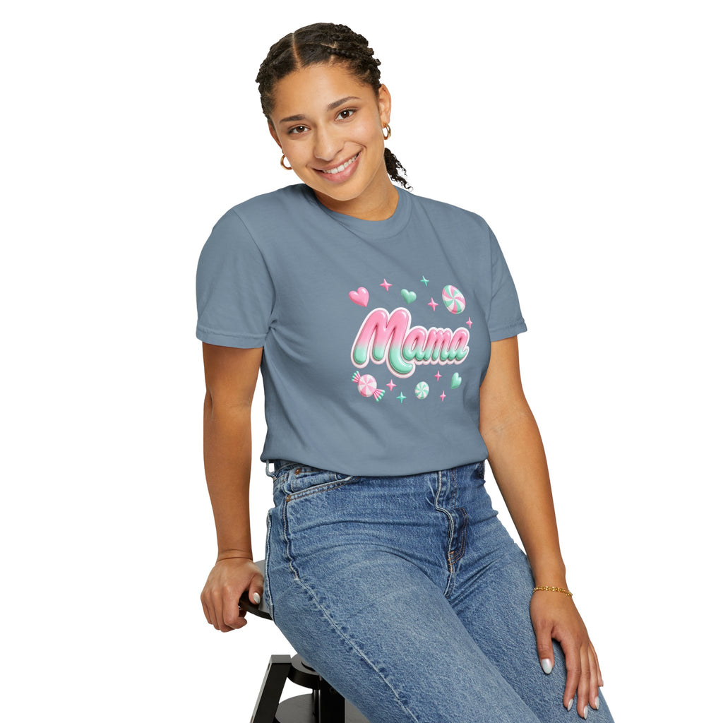 Mama Pastel Candy Script T-Shirt