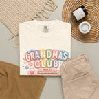 Grandma's Club T-Shirt — Cute Floral 'Grandma's Club' Rules Tee
