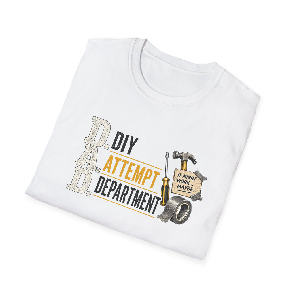 DIY Attempt Department T-Shirt — 'D.A.D. DIY Humour Tee