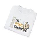 DIY Attempt Department T-Shirt — 'D.A.D. DIY Humour Tee