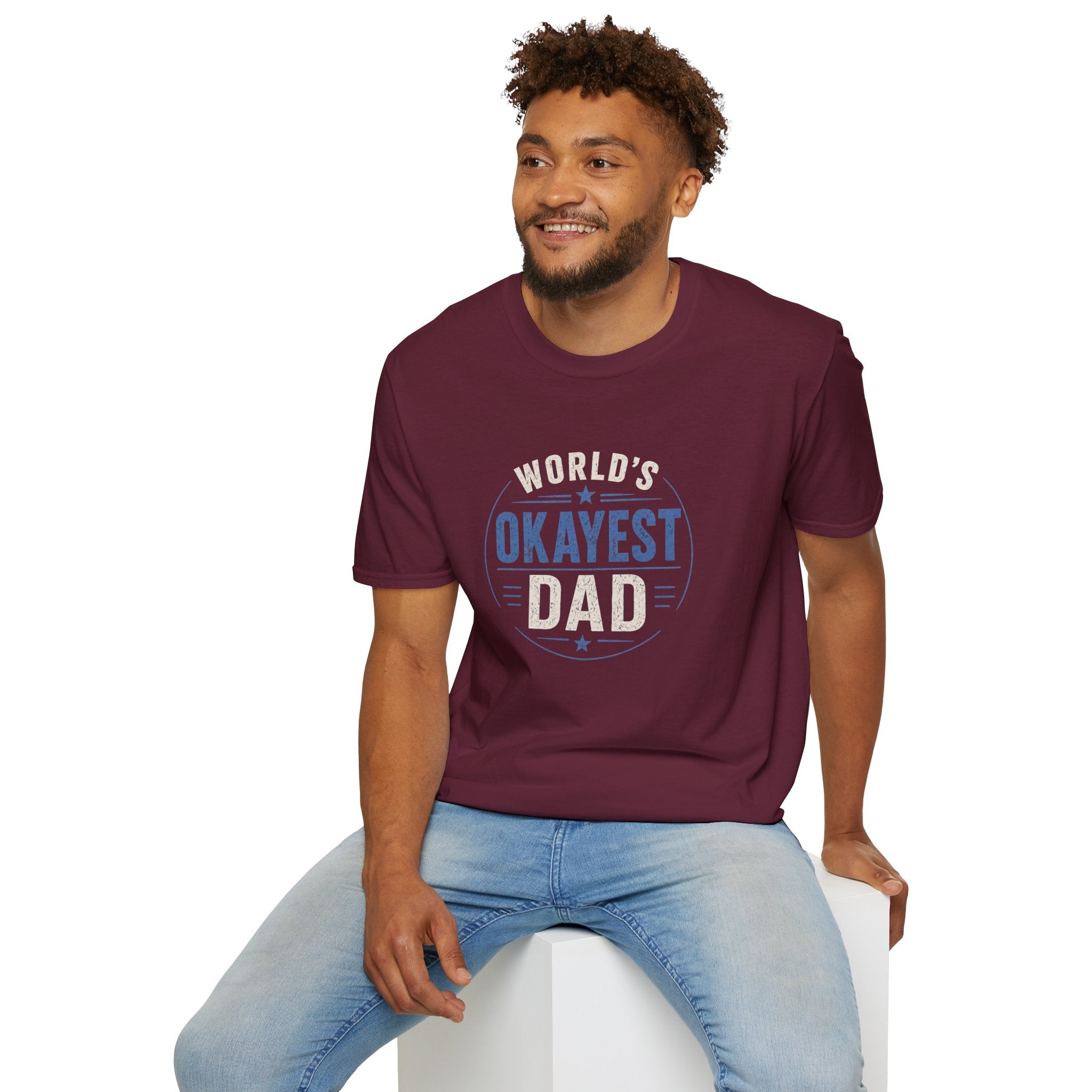 World's Okayest Dad T-Shirt — Funny Father's Day Gift Tee
