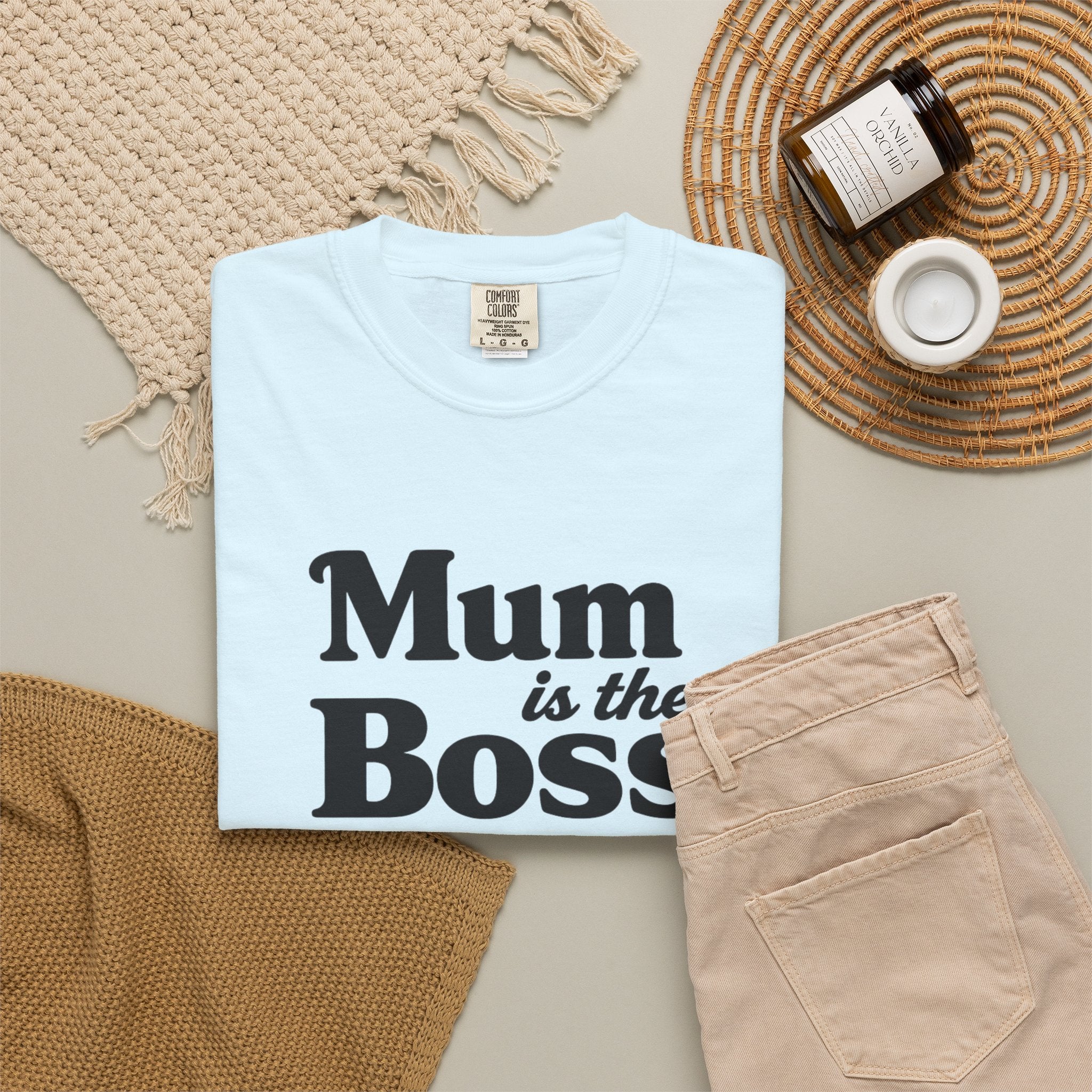 Mum Is The Boss T-Shirt — Funny Mother's Day Tee for Proud Moms