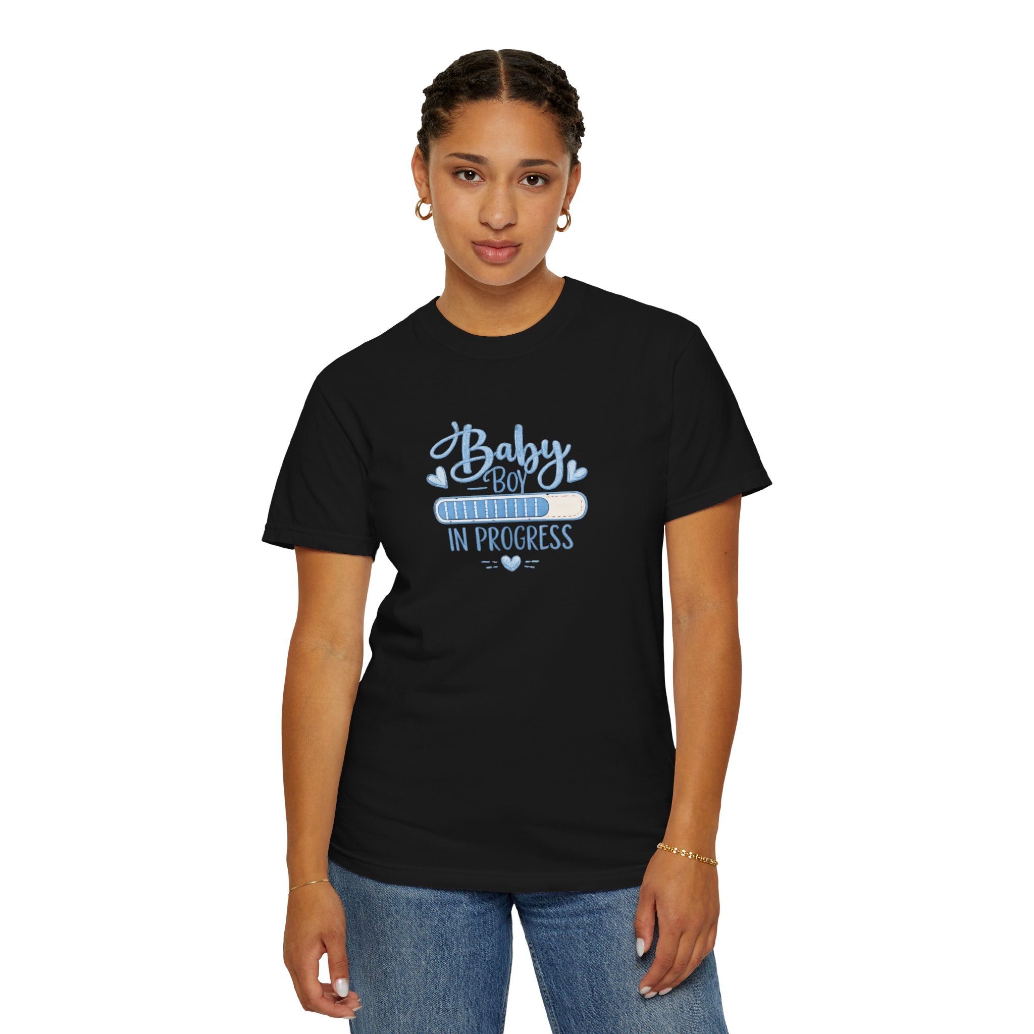 Baby Boy In Progress T-Shirt — Pregnancy Announcement Tee