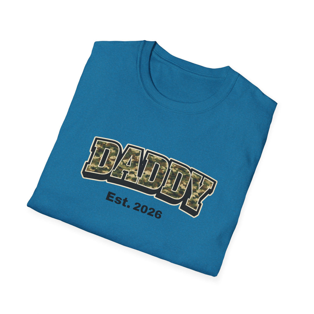 Daddy Est. 2026 Camo T-Shirt — New Dad Gift