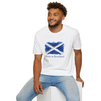 Made in Scotland T-Shirt — Watercolor Saltire Flag Tee