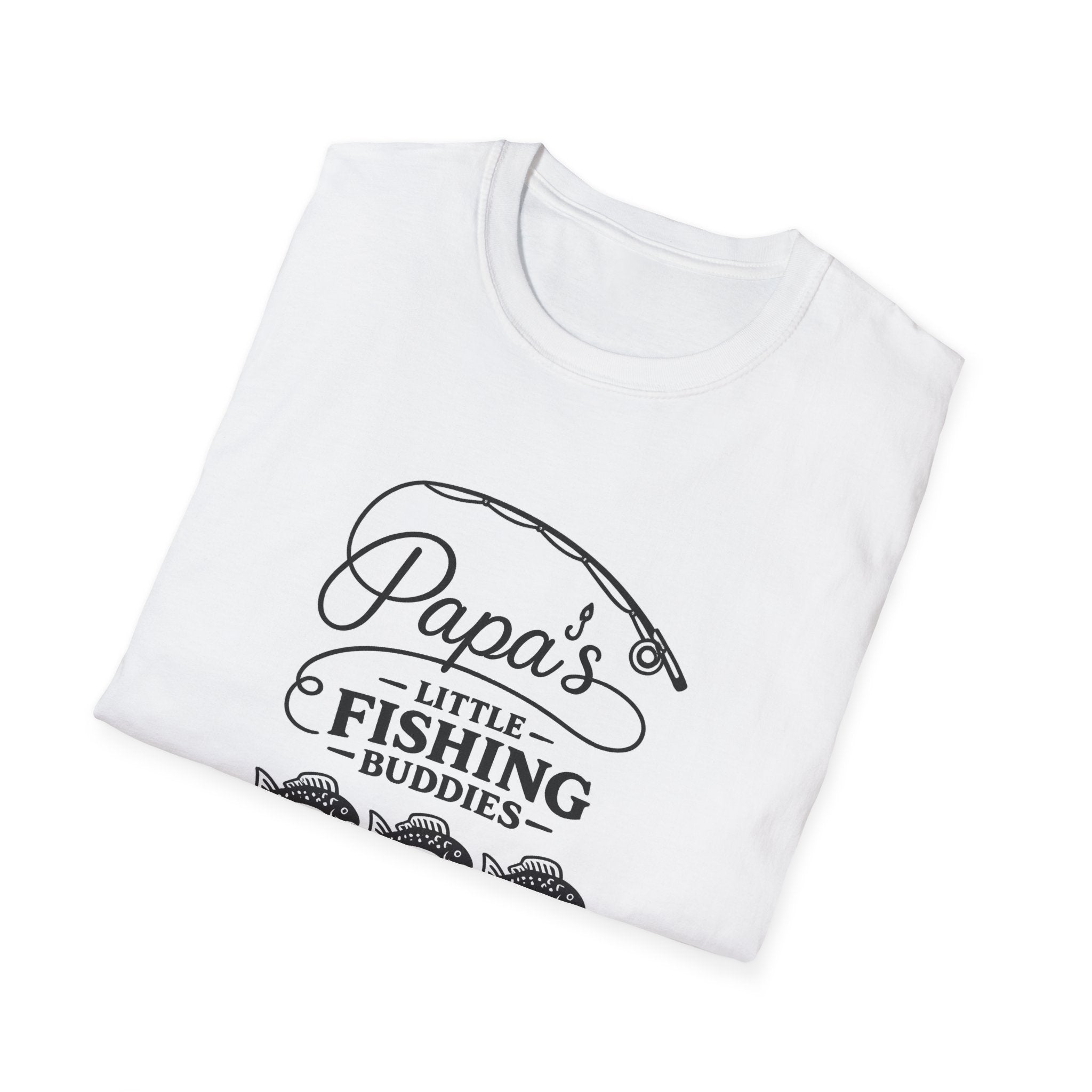 Papa's Little Fishing Buddies T-Shirt – Father-Child Fishing Tee