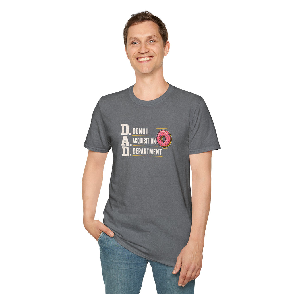Donut Acquisition Department T-Shirt – D.A.D. Funny Dad Shirt for Donut Lovers