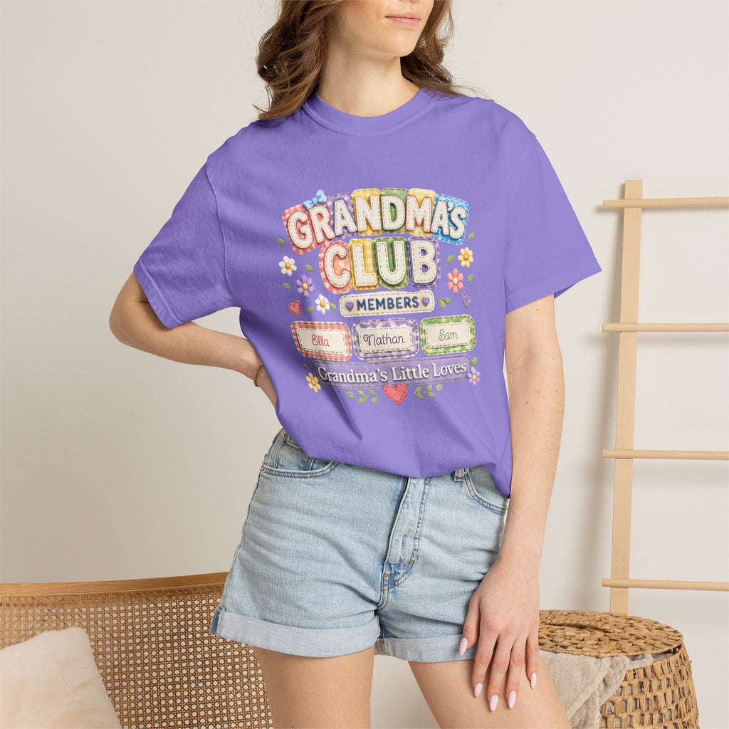 Grandmas Club T-Shirt — Grandma’s Little Loves Graphic Tee