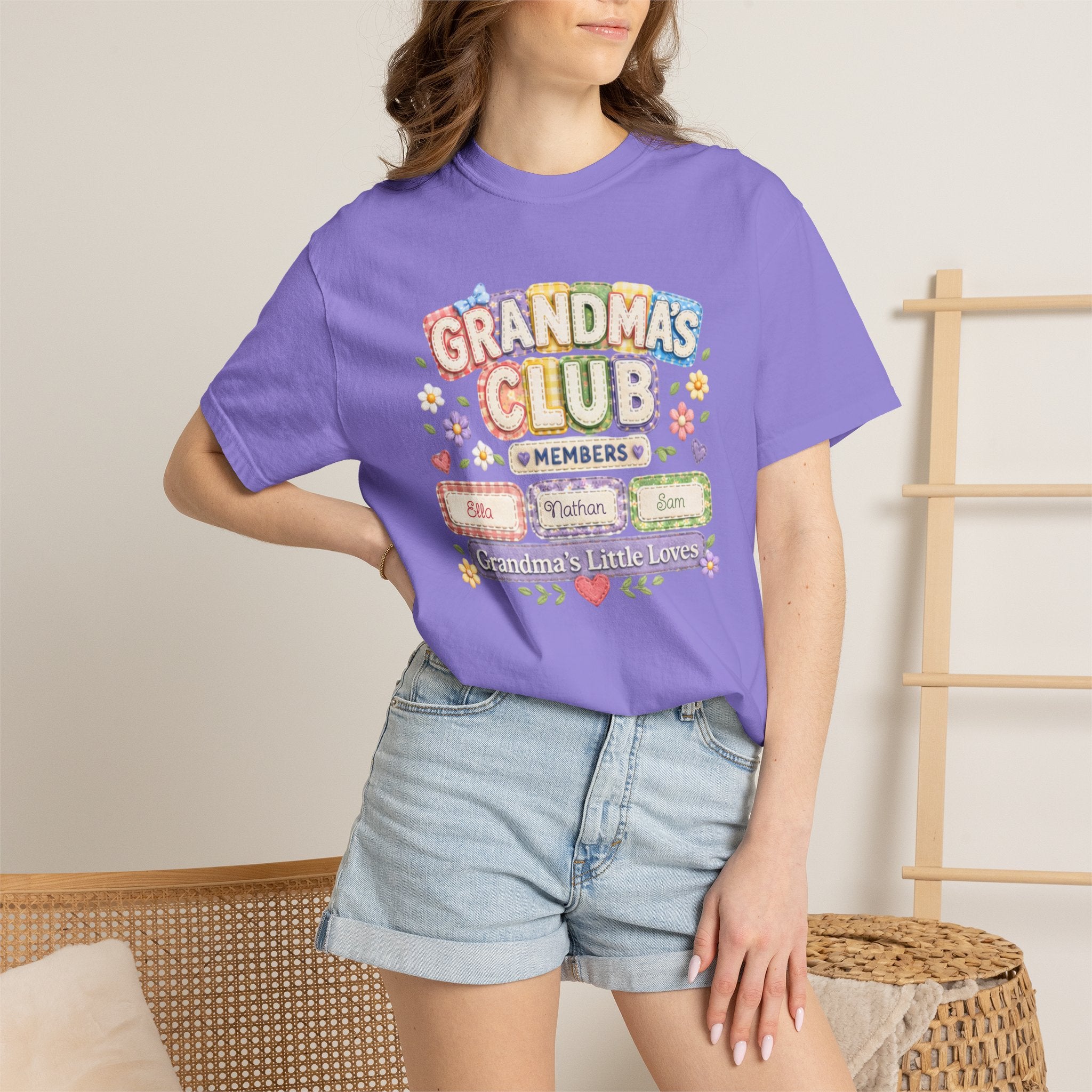 Grandmas Club T-Shirt — Grandma’s Little Loves Graphic Tee