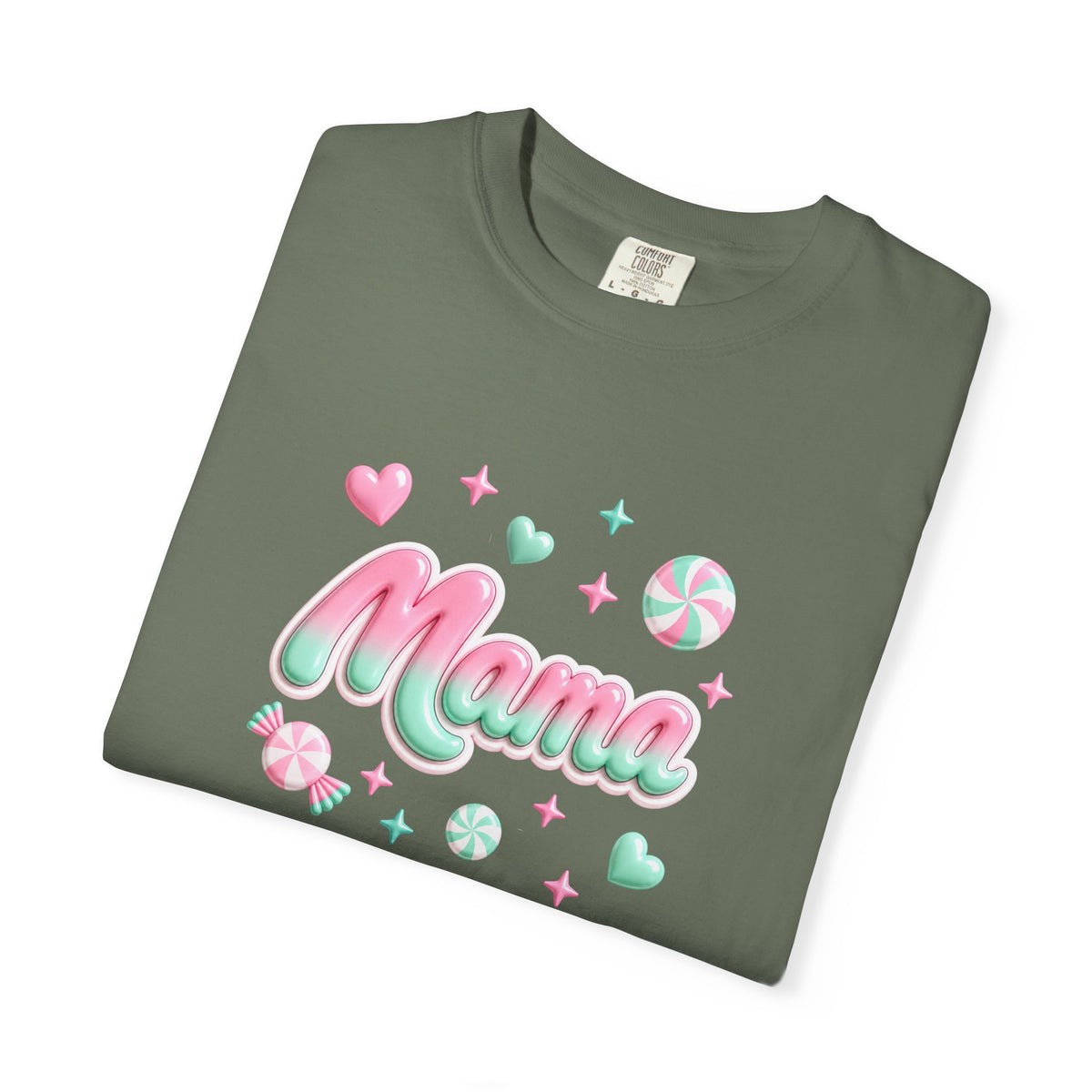 Mama Pastel Candy Script T-Shirt