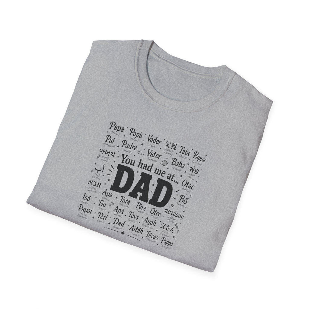 Dad Word Cloud T-Shirt — "You Had Me at Dad" Father's Day Gift