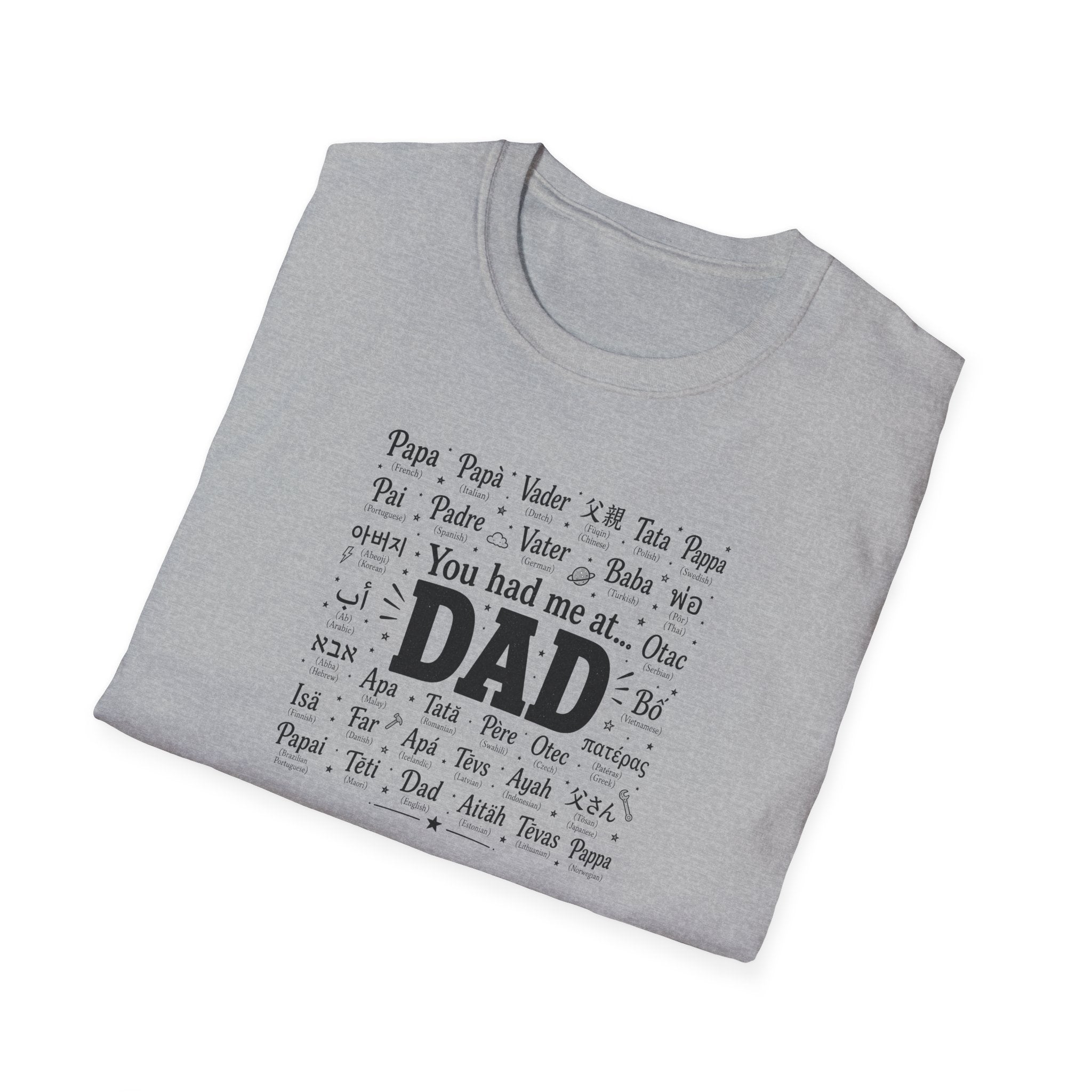 Dad Word Cloud T-Shirt — "You Had Me at Dad" Father's Day Gift