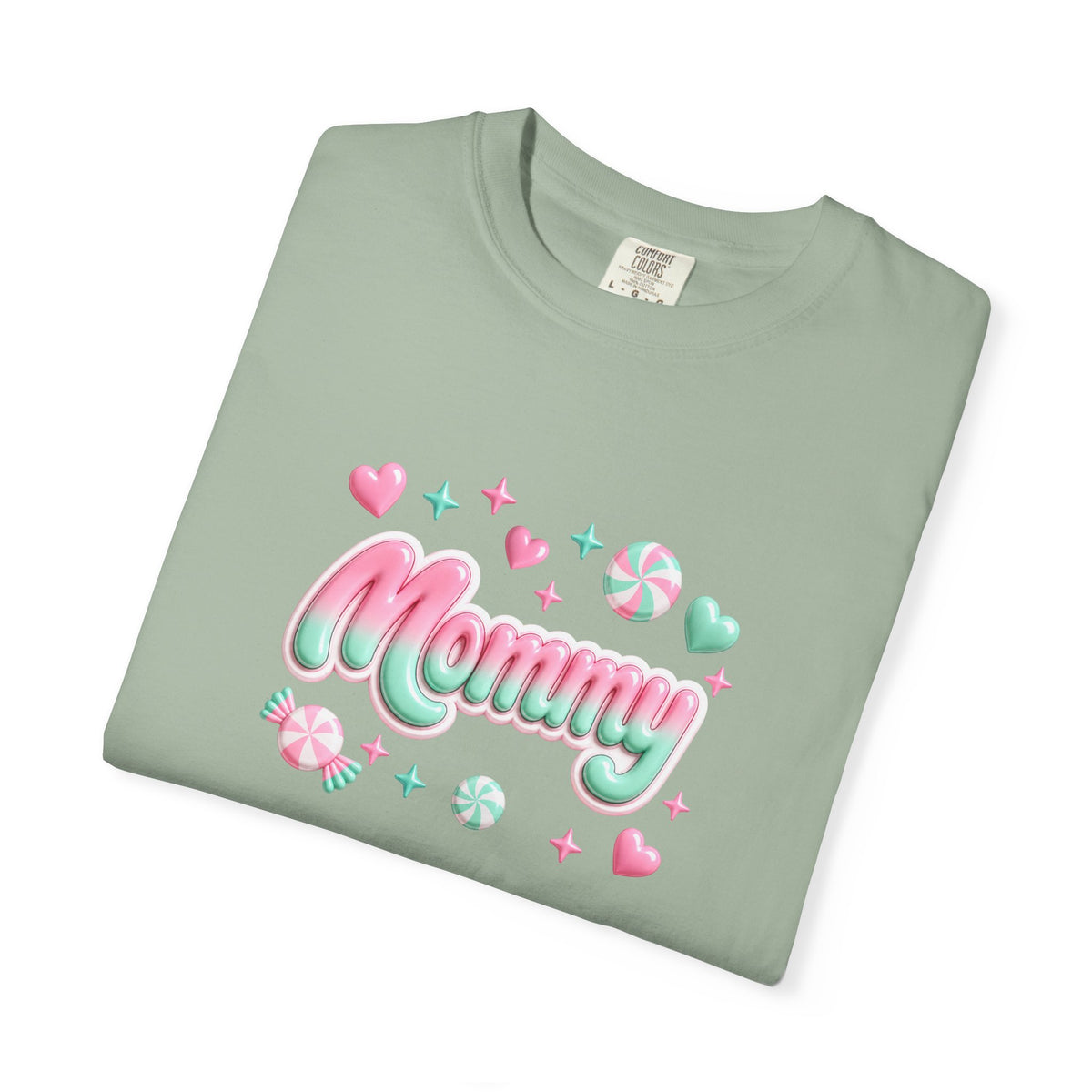 Mommy Pastel Candy Script T-Shirt