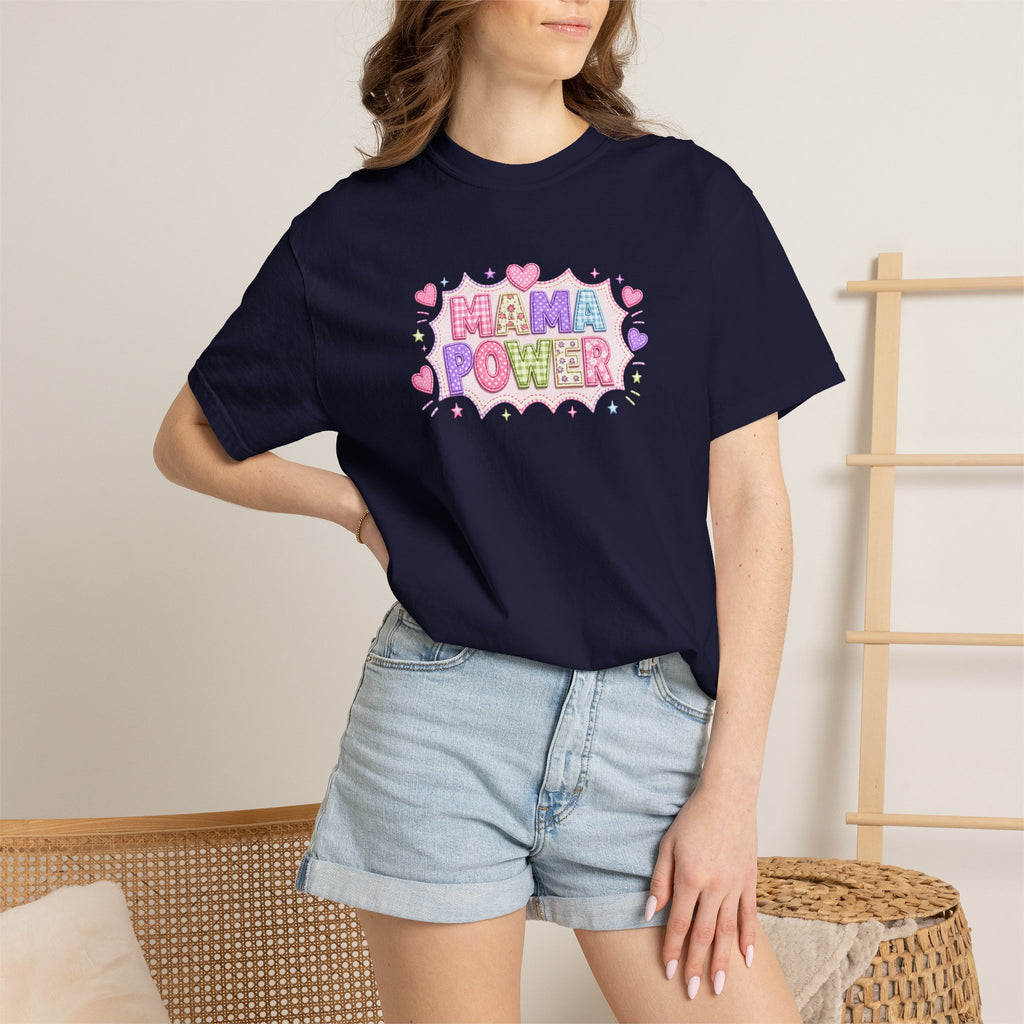 Mama Power T-Shirt — Cute Pastel Mom Pride Graphic Tee