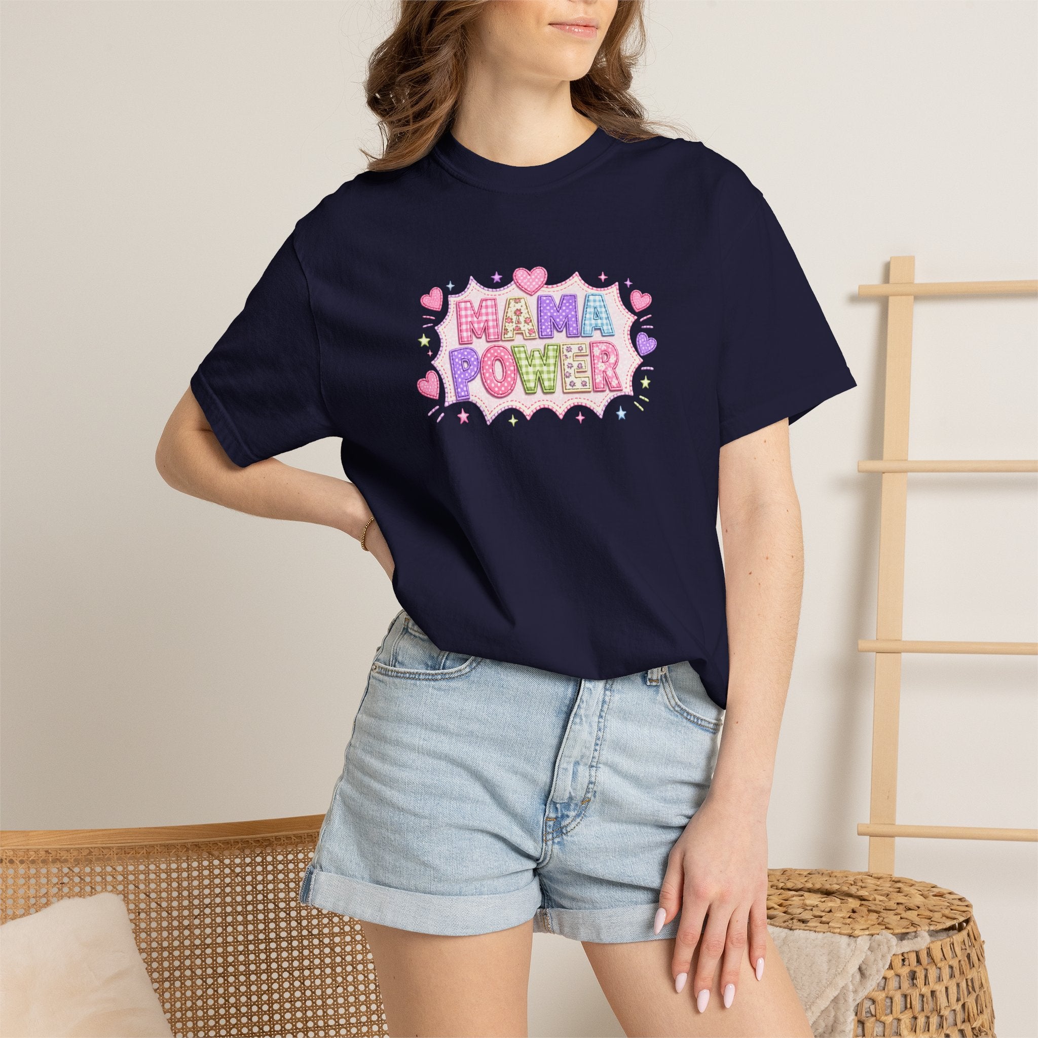 Mama Power T-Shirt — Cute Pastel Mom Pride Graphic Tee