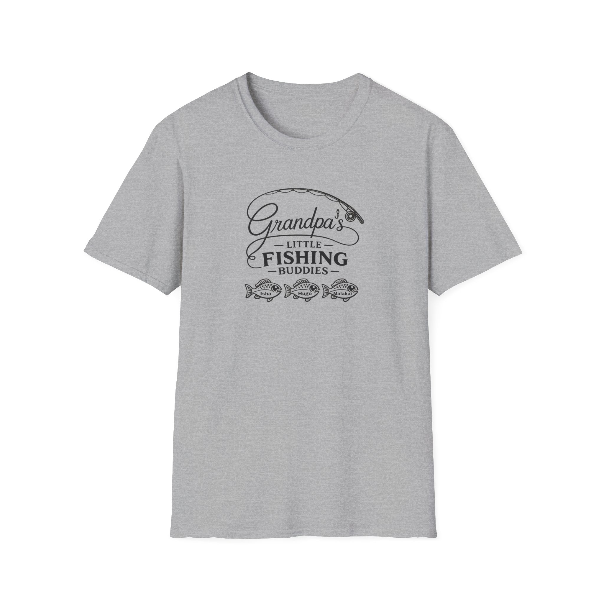 Grandpa's Little Fishing Buddies T-Shirt — Father's Day Fisherman Gift