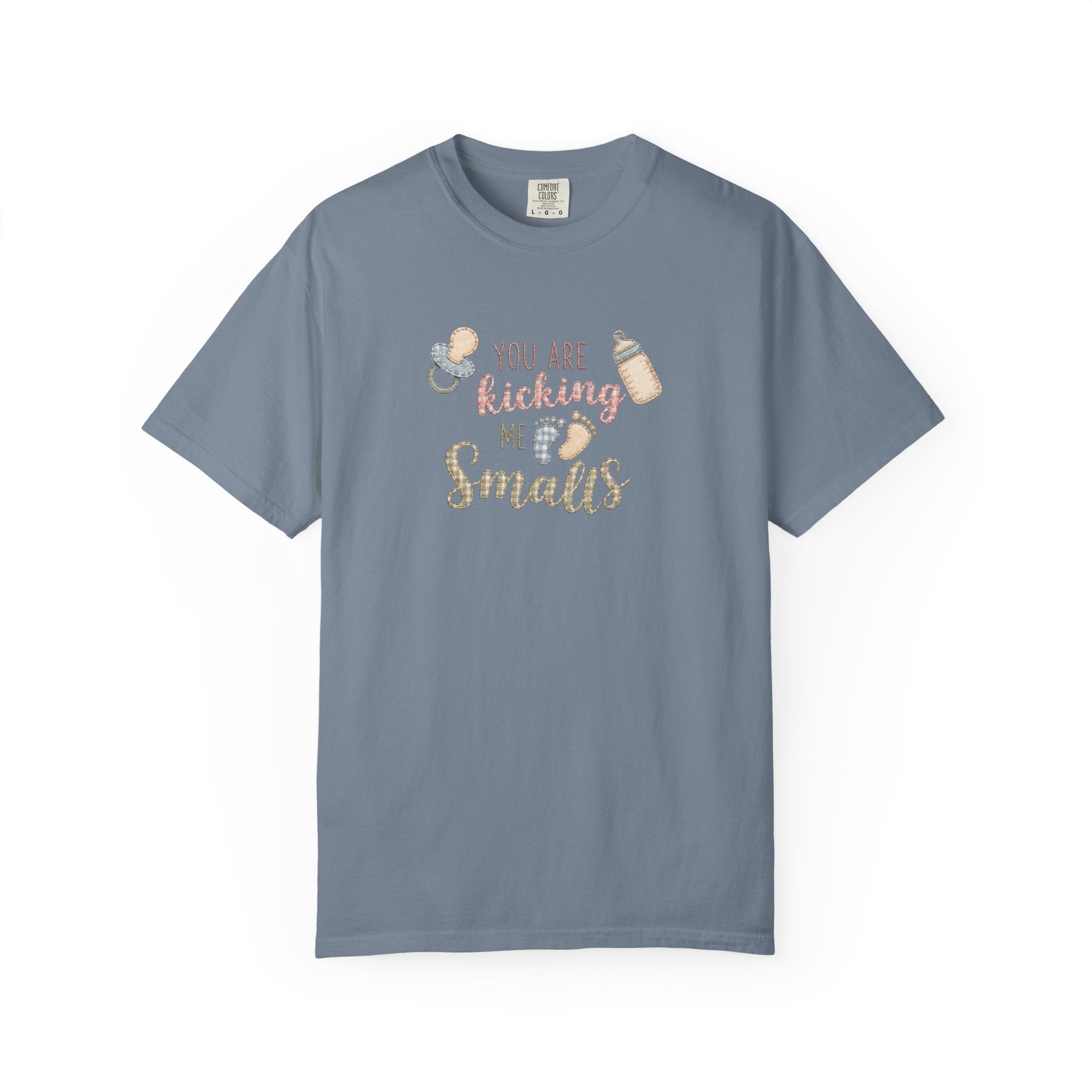 Kicking Me Smalls Baby Pregnancy Announcement T-Shirt