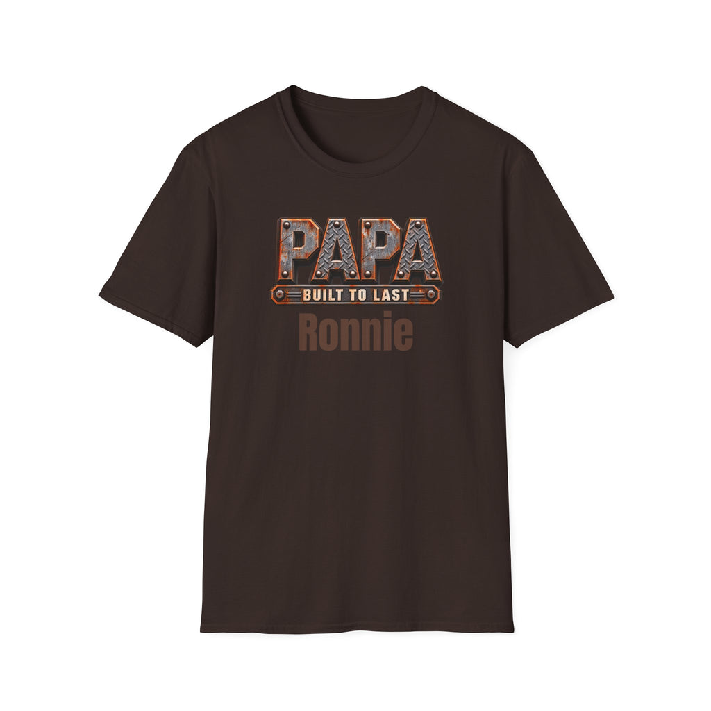 Papa "Built to Last" T-Shirt — Personalise