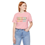Grandma Floral Retro Tee — "Grandma" Names Design (Aileen • Wendy • Peyton)