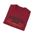 Papa's Crew T-Shirt — "Small Humans, Big Love" Grandpa Gift