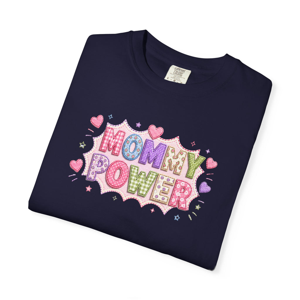 Mommy Power T-Shirt — Cute Heart Graphic Tee for Moms, Mother’s Day Gift