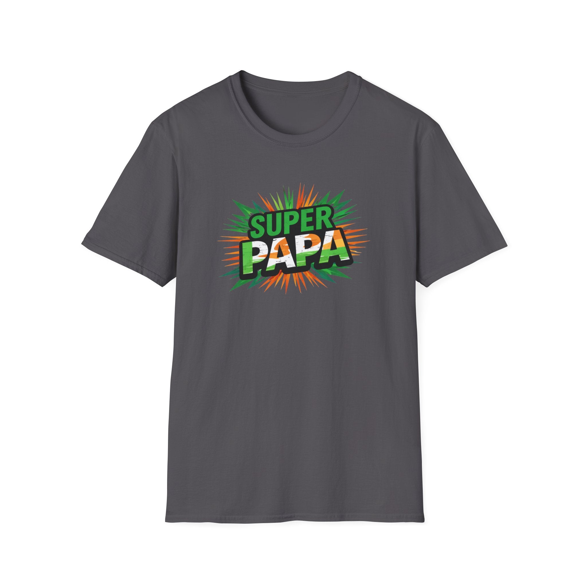 Super Papa Ireland Flag/Irish themed T-Shirt – Comic-Style Father’s Day Tee