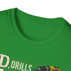 Drills and Damage Dad T-Shirt – Funny Father’s Day Tool Lover Tee