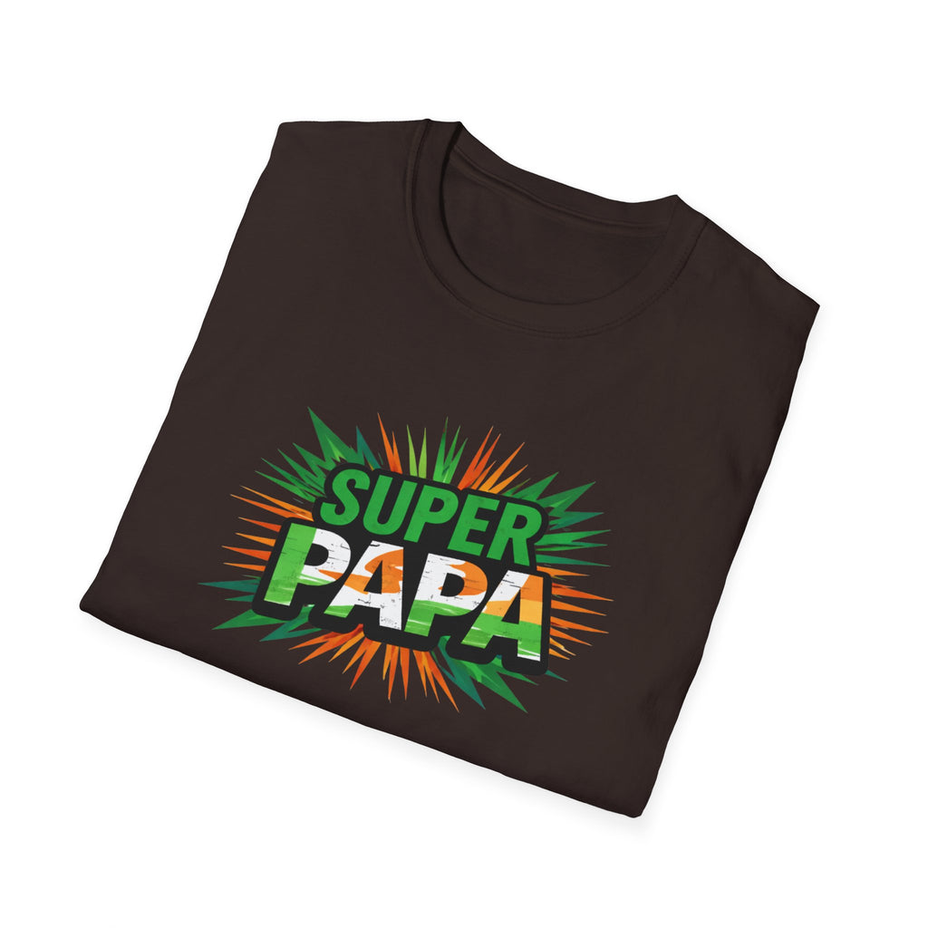 Super Papa Ireland Flag/Irish themed T-Shirt – Comic-Style Father’s Day Tee